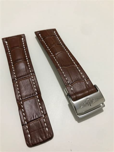 breitling chronomat leather strap|breitling navitimer brown leather strap.